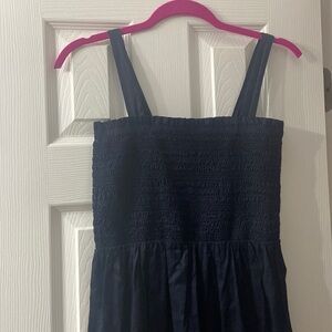 navy midi sundress by LOFT, size XSP